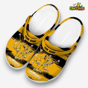 Custom Name The Lion King Paint Splatter Graphics Classic Crocs - Image 2