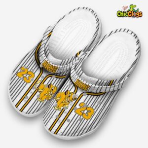Custom Name The Lion King Pinstripe Pattern 3D Printed Classic Crocs Shoes - Image 2