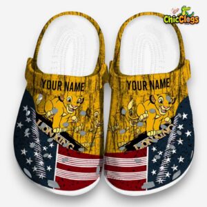 Custom Name The Lion King Star Spangled Side Pattern Classic Crocs - Image 3