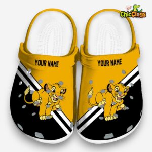 Custom Name The Lion King Striped Accents Classic Crocs - Image 3