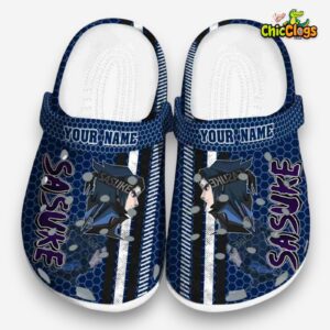 Custome Name Sasuke Contrasting Stripes Clogs Fast Shipping Serice Available - Image 3