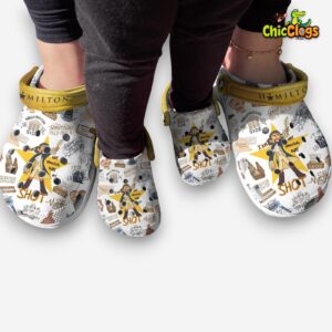 Cute Hamilton Musical Movie 3D Printed Classic Crocs Shoes - Image 3