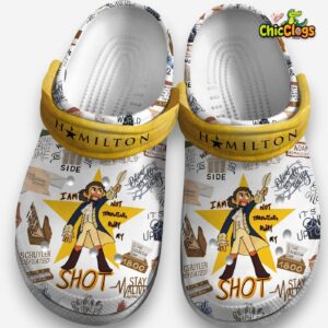 Cute Hamilton Musical Movie 3D Printed Classic Crocs Shoes - Image 4
