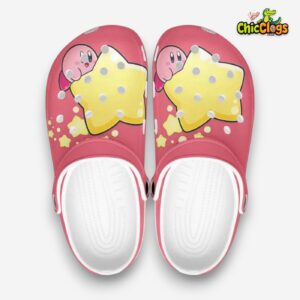 Cute Kirby And Big Star 3D Printed Classic Crocs Shoes - Image 4