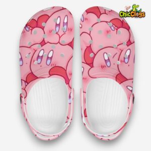 Cute Kirby Big Pattern Classic Crocs - Image 3