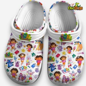 Dora The Explorer Cartoon Classic Crocs - Image 3
