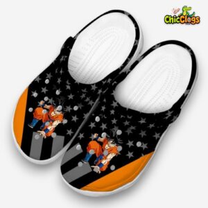 Dragon Ball Stellar Stripes Theme 3D Printed Classic Crocs Shoes - Image 1