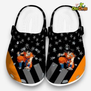 Dragon Ball Stellar Stripes Theme 3D Printed Classic Crocs Shoes - Image 3