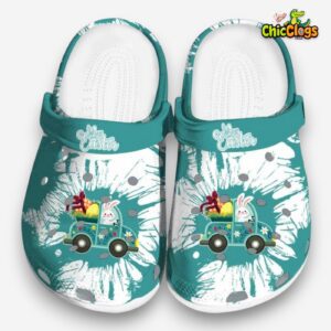 Easter Splatter Graphics 3D Printed Classic Crocs Shoes - Image 3