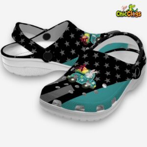 Easter Stellar Stripes Theme 3D Printed Classic Crocs Shoes - Image 1