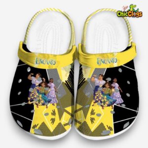 Encanto Geometric Background Unisex Crocs Clog Shoes - Image 3
