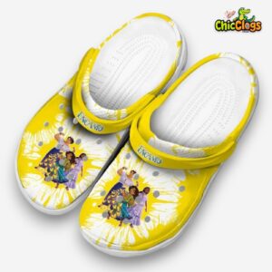 Encanto Splatter Graphics 3D Printed Classic Crocs Shoes - Image 1