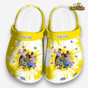 Encanto Splatter Graphics 3D Printed Classic Crocs Shoes - Image 3