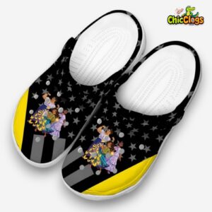 Encanto Stellar Stripes Theme 3D Printed Classic Crocs Shoes - Image 1