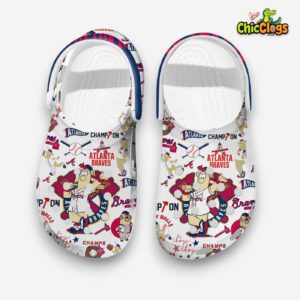 Fear The Chop Atlanta Braves MLB Baseball Team Clogs - Image 1