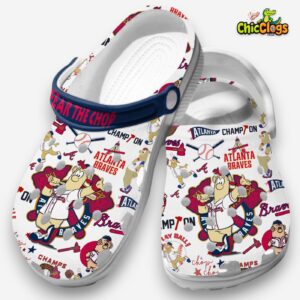 Fear The Chop Atlanta Braves MLB Baseball Team Clogs - Image 2