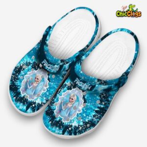 Frozen Radiant Burst Effect 3D Printed Classic Crocs Shoes - Image 1