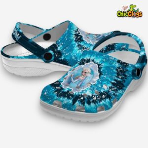 Frozen Radiant Burst Effect 3D Printed Classic Crocs Shoes - Image 2