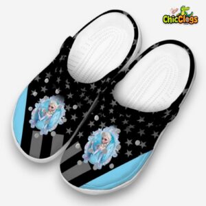 Frozen Stellar Stripes Theme Unisex Crocs - Image 2