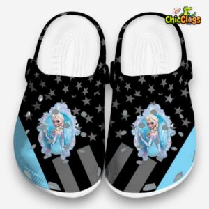 Frozen Stellar Stripes Theme Unisex Crocs - Image 3