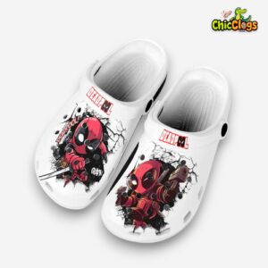 Funny Deadpool Chibi Crocs For Kids & Adults - Image 2