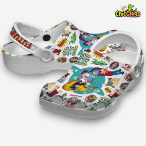 Funny Futurama Cartoon Crocs For Kids & Adults - Image 1
