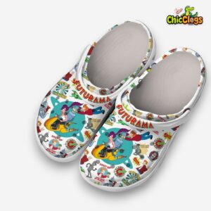 Funny Futurama Cartoon Crocs For Kids & Adults - Image 2