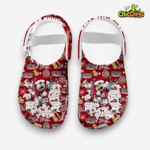 Go Bucks Ohio State Sport Team Christmas Crocs For Kids & Adults - Image 1