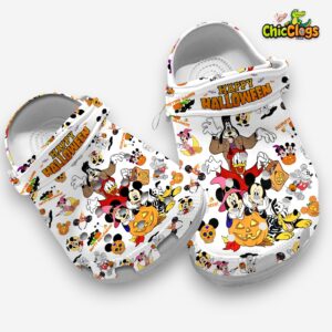 Happy Halloween Disney Cute Friends Classic Crocs For Kids & Adults - Image 3