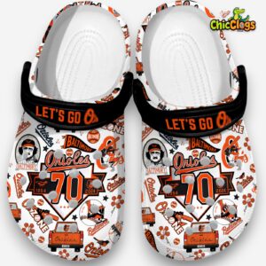 Let's Go Orioles MLB Clogs Shoes For Kids & Adults - Image 1