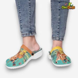 Lion King Pumbaa And Simba 3D Printed Classic Crocs Shoes - Image 1