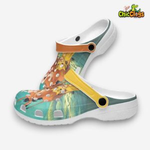Lion King Pumbaa And Simba 3D Printed Classic Crocs Shoes - Image 3