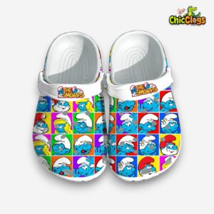 List Of Charactors The Smurfs 3D Printed Classic Crocs Shoes - Image 1