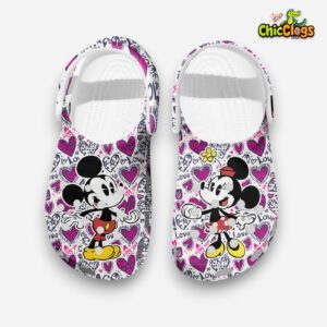 Love Mickey And Minnie Soft & Comfortable Cartoon Clogs - Image 2