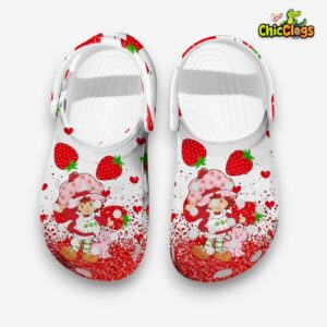 Love Strawberry Short Cake Cartoon Clogs Shoes - Image 1