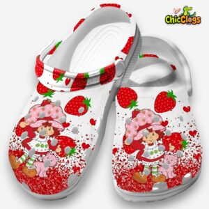 Love Strawberry Short Cake Cartoon Clogs Shoes - Image 2