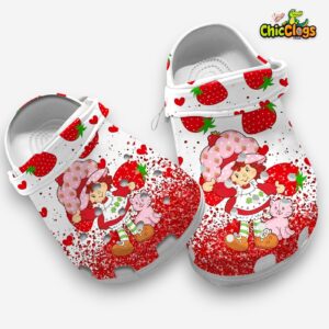 Love Strawberry Short Cake Cartoon Clogs Shoes - Image 3