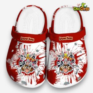 Looney Tunes Splatter Graphics 3D Printed Classic Crocs Shoes - Image 3