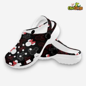Mickey And Minnie Dots Unique Design 3D Printed Classic Crocs Shoes - Image 3