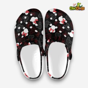 Mickey And Minnie Dots Unique Design 3D Printed Classic Crocs Shoes - Image 5