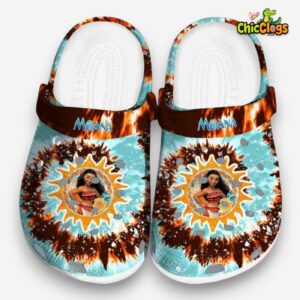 Moana Radiant Burst Effect Unisex Crocs Clog Shoes - Image 3