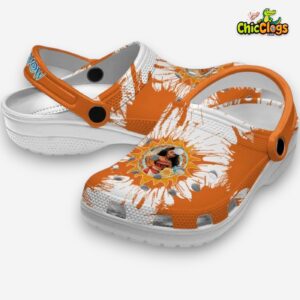 Moana Splatter Graphics Unisex Crocs Clog Shoes - Image 1
