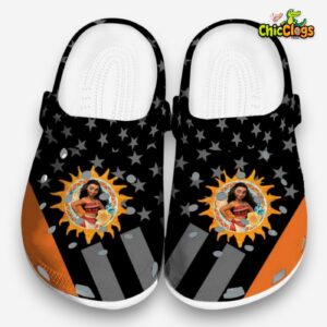 Moana Stellar Stripes Theme 3D Printed Classic Crocs Shoes - Image 3