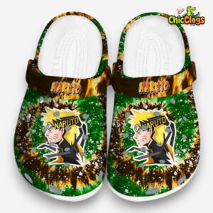 Naruto Radiant Burst Effect 3D Printed Classic Crocs Shoes - Image 3