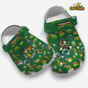 New Design Ninja Turtle Funny Green Crocs For Kids & Adults - Image 3