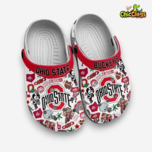 Ohio State NCAA Team Sport Crocs For Kids & Adults - Image 2