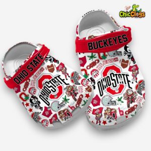 Ohio State NCAA Team Sport Crocs For Kids & Adults - Image 3