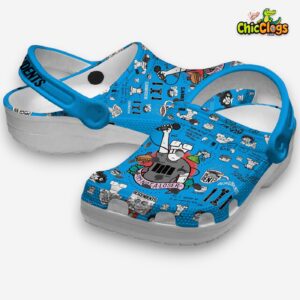 Passionate Blue Descendents Music 3D Printed Classic Crocs Shoes - Image 2
