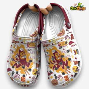 Personalized Arizona State Sun Devils NCAA Sport 3D Printed Classic Crocs Shoes - Image 1