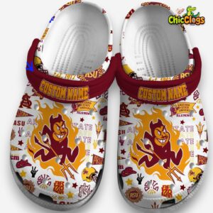 Personalized Arizona State Sun Devils NCAA Sport 3D Printed Classic Crocs Shoes - Image 4